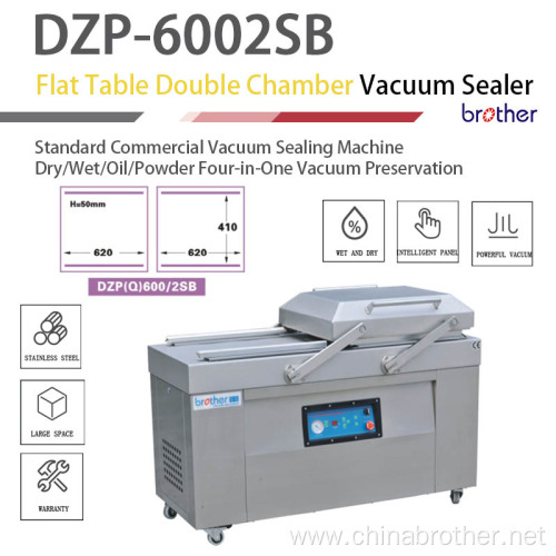 Double Chamber Food Meat Vaccum Packing Sealing Machine